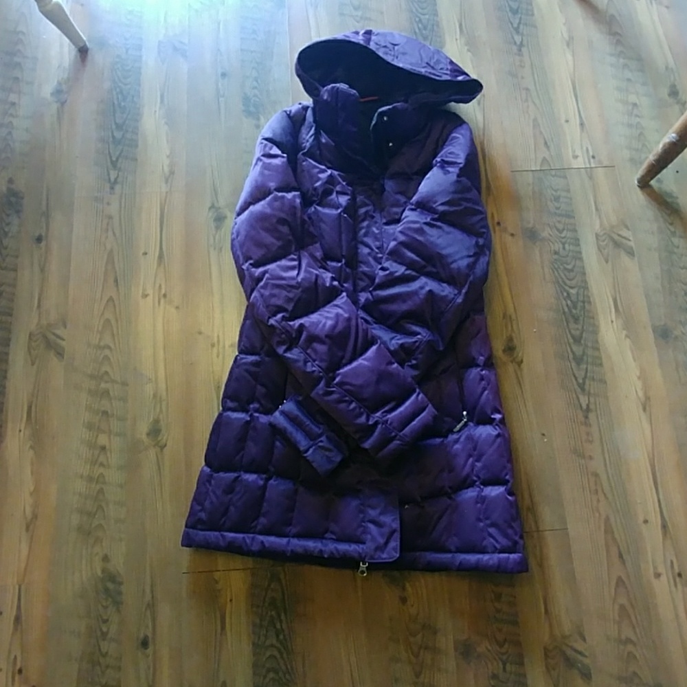 Purple down spider coat